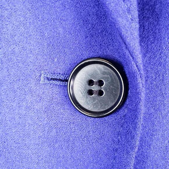 Talbots Blazer Women's Wool Long Sleeve Lined Jacket Colbalt Blue Size 12 - Picture 5 of 10